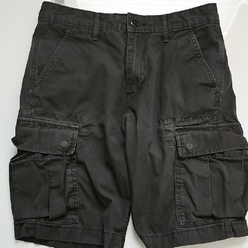 Men's Charcoal Cargo Shorts